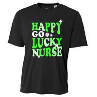 Happy Go Lucky Nurse St Patricks Day Cooling Performance Crew T-Shirt