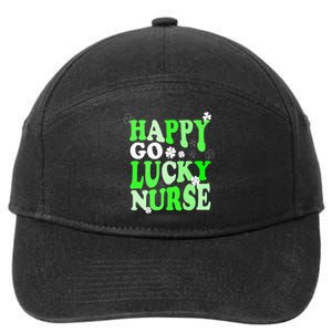 Happy Go Lucky Nurse St Patricks Day 7-Panel Snapback Hat