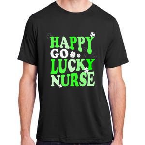 Happy Go Lucky Nurse St Patricks Day Adult ChromaSoft Performance T-Shirt