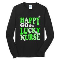 Happy Go Lucky Nurse St Patricks Day Tall Long Sleeve T-Shirt