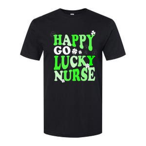 Happy Go Lucky Nurse St Patricks Day Softstyle CVC T-Shirt