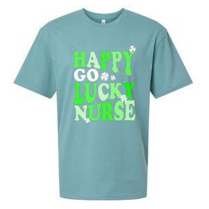 Happy Go Lucky Nurse St Patricks Day Sueded Cloud Jersey T-Shirt