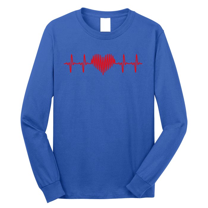 Heartbeat Gift Love Gift Matching Couple Gift Cute Valentines Day Gift Long Sleeve Shirt