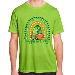 Happy Go Lucky Gnomes St Patrick's Day Gift Adult ChromaSoft Performance T-Shirt