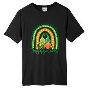 Happy Go Lucky Gnomes St Patrick's Day Gift Tall Fusion ChromaSoft Performance T-Shirt