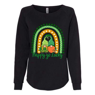 Happy Go Lucky Gnomes St Patrick's Day Gift Womens California Wash Sweatshirt