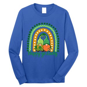 Happy Go Lucky Gnomes St Patrick's Day Gift Long Sleeve Shirt