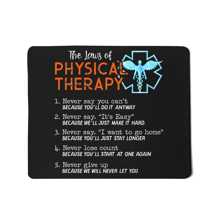 Hospital Gift Laws of Physiotherapy PT Mousepad