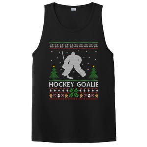 Hockey Goaltender Lover Ugly Hockey Goaltender Christmas Funny Gift PosiCharge Competitor Tank