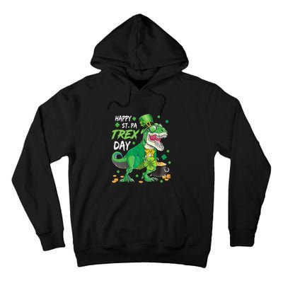 Happy Pat Rex Day Dinosaur T Rex St Patrick's Day Boys Kids Tall Hoodie