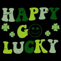 Happy Go Lucky Retro Hippie St Patrick's Day Zip Tote Bag