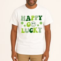 Happy Go Lucky Retro Hippie St Patrick's Day Tall T-Shirt