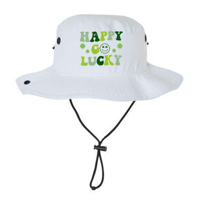 Happy Go Lucky Retro Hippie St Patrick's Day Bucket Hat