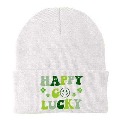 Happy Go Lucky Retro Hippie St Patrick's Day Beanie
