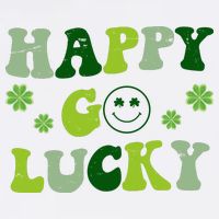 Happy Go Lucky Retro Hippie St Patrick's Day Trucker Hat