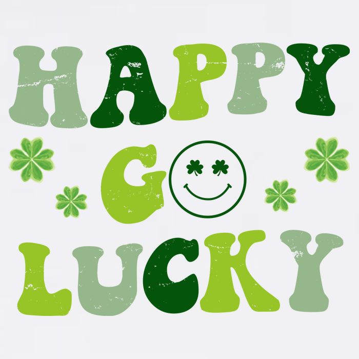 Happy Go Lucky Retro Hippie St Patrick's Day Trucker Hat
