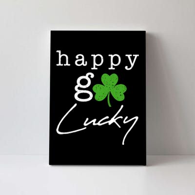 Happy Go Lucky Irish St Paddys Day Canvas