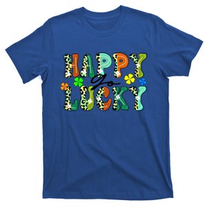 Happy Go Lucky Retro St Patrick's Day Shamrock Meaningful Gift T-Shirt