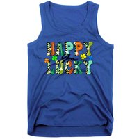 Happy Go Lucky Retro St Patrick's Day Shamrock Meaningful Gift Tank Top