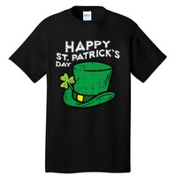 Happy Go Lucky St Patricks Day Leprechaun Hat Tall T-Shirt