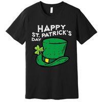 Happy Go Lucky St Patricks Day Leprechaun Hat Premium T-Shirt