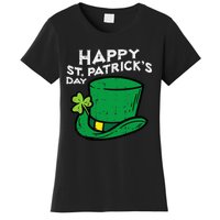 Happy Go Lucky St Patricks Day Leprechaun Hat Women's T-Shirt