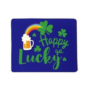 Happy Go Lucky Shamrock Funny St Patrick's Day Meaningful Gift Mousepad