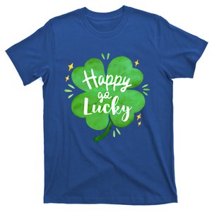 Happy Go Lucky Shamrock Saint Patrick's Day Great Gift T-Shirt