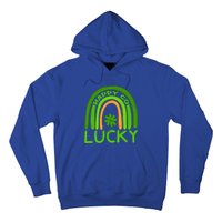 Happy Go Lucky Shamrock St Patrick's Day Meaningful Gift Hoodie