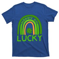 Happy Go Lucky Shamrock St Patrick's Day Meaningful Gift T-Shirt