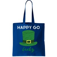 Happy Go Lucky St Patricks Day Leprechaun Hat Design Irish Gift Tote Bag