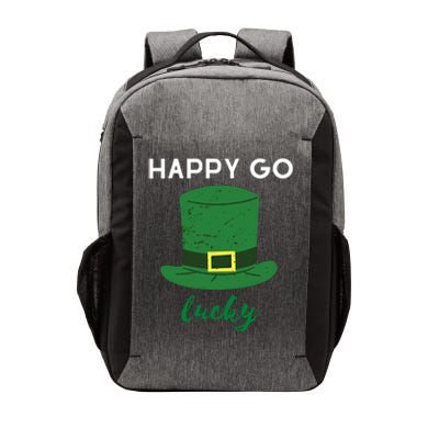 Happy Go Lucky St Patricks Day Leprechaun Hat Design Irish Gift Vector Backpack