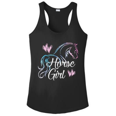 HORSE GIRL Love Horses Riding Rider Women Gift Ladies PosiCharge Competitor Racerback Tank