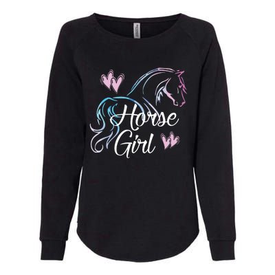 HORSE GIRL Love Horses Riding Rider Women Gift Womens California Wash Sweatshirt