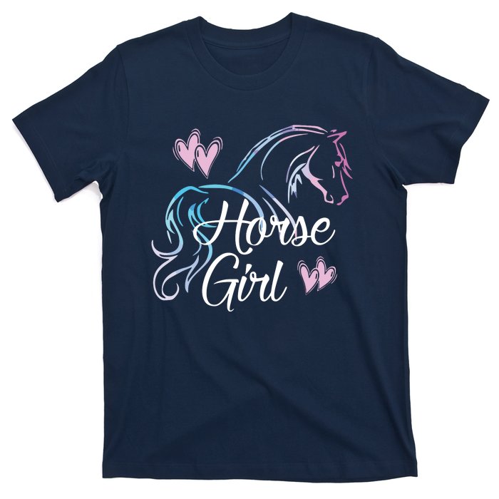 HORSE GIRL Love Horses Riding Rider Women Gift T-Shirt