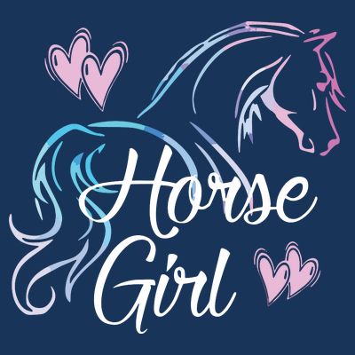 HORSE GIRL Love Horses Riding Rider Women Gift T-Shirt