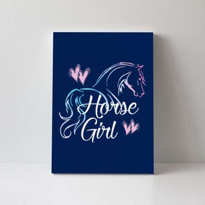 HORSE GIRL Love Horses Riding Rider Women Gift Canvas