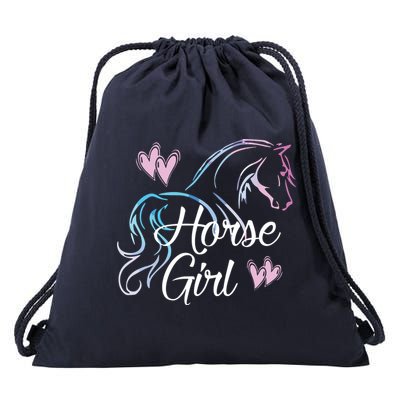HORSE GIRL Love Horses Riding Rider Women Gift Drawstring Bag