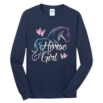 HORSE GIRL Love Horses Riding Rider Women Gift Tall Long Sleeve T-Shirt