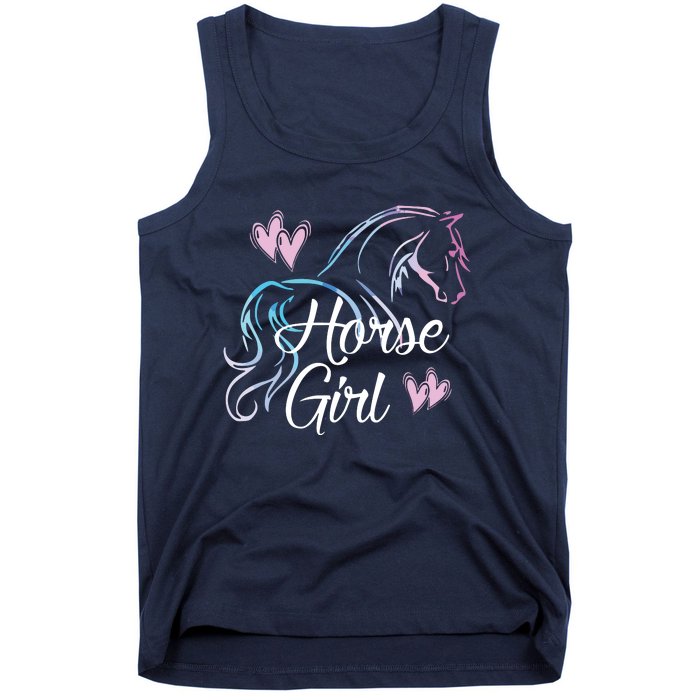 HORSE GIRL Love Horses Riding Rider Women Gift Tank Top