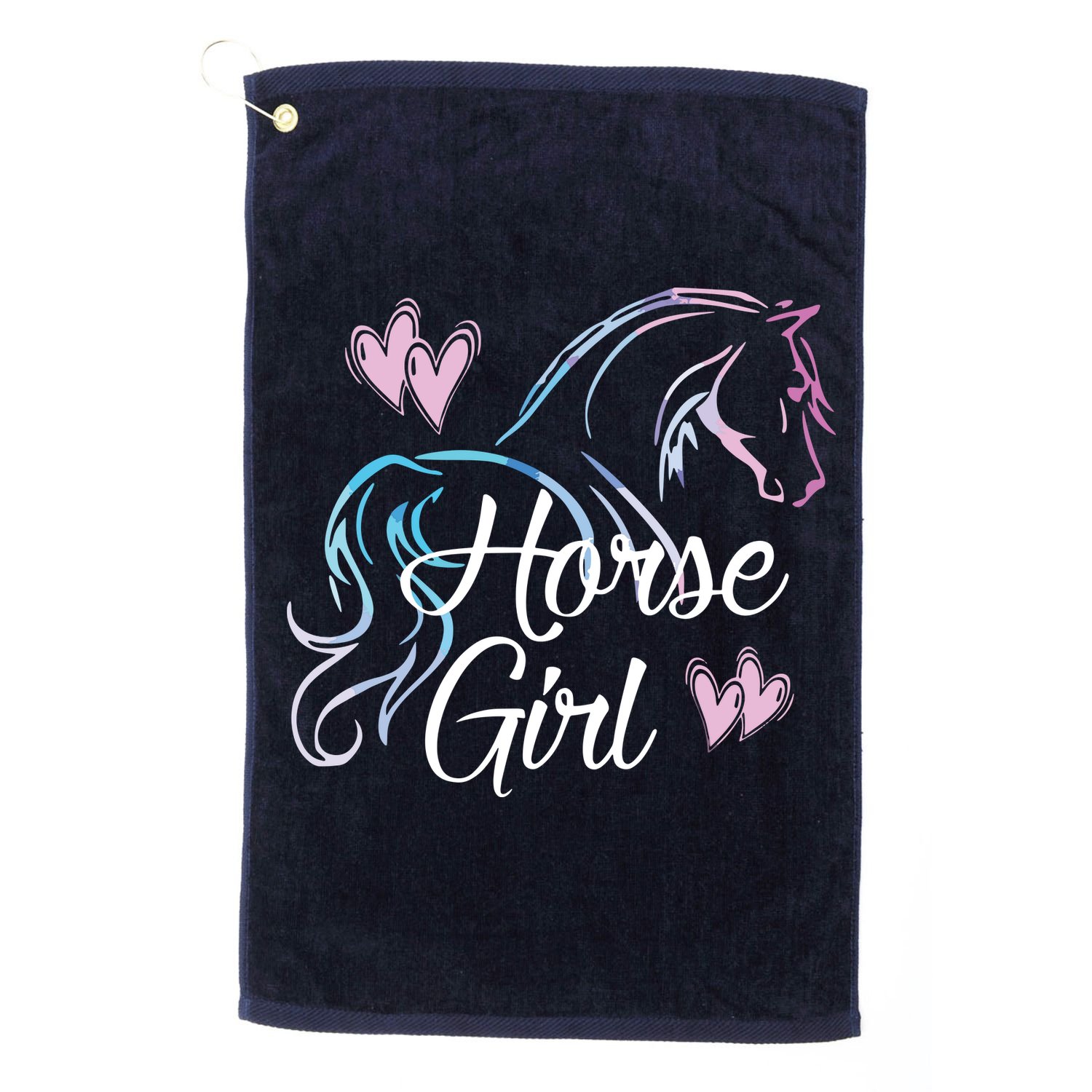 HORSE GIRL Love Horses Riding Rider Women Gift Golf Towel