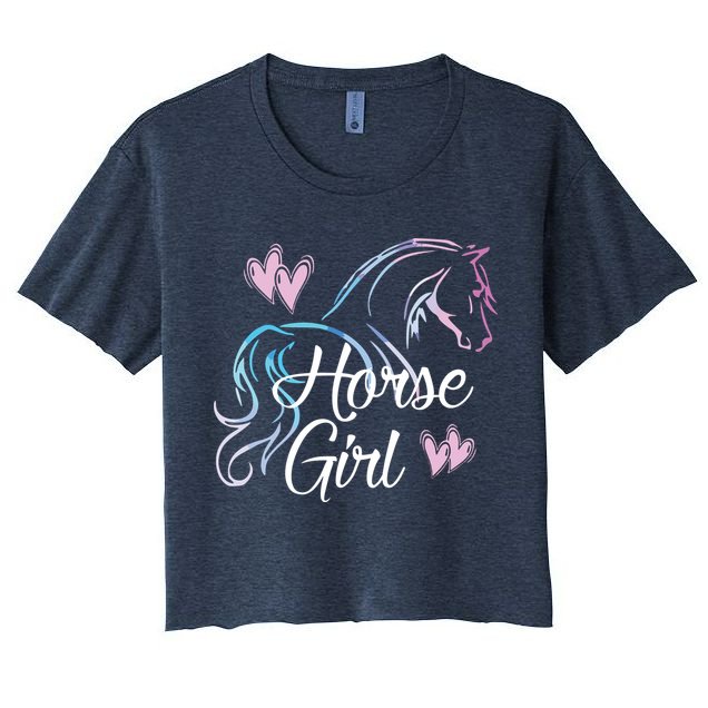 HORSE GIRL Love Horses Riding Rider Women Gift Crop Top