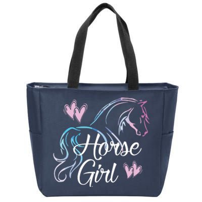 HORSE GIRL Love Horses Riding Rider Women Gift Zip Tote Bag