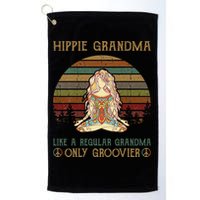 Hippie Grandma Like A Regular Grandma Vintage Golf Towel