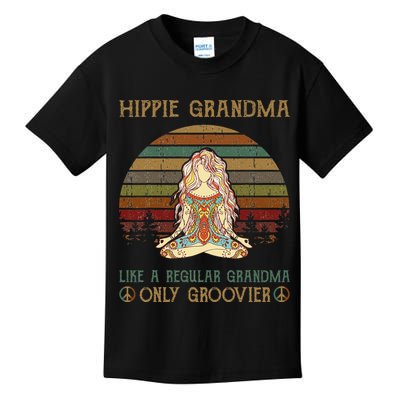 Hippie Grandma Like A Regular Grandma Vintage Kids T-Shirt