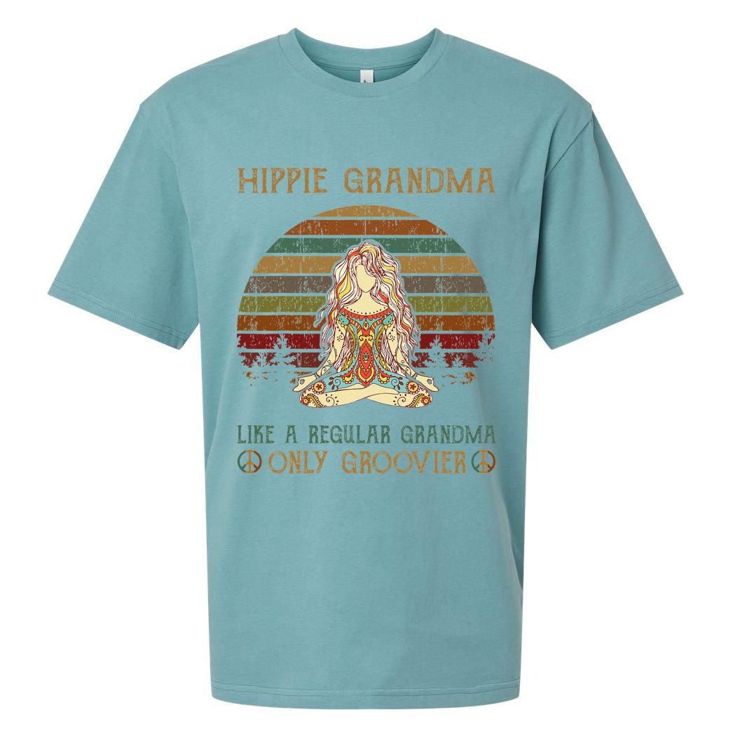 Hippie Grandma Like A Regular Grandma Vintage Sueded Cloud Jersey T-Shirt
