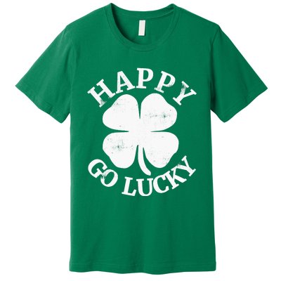 HAPPY GO LUCKY St. Patrick's Day Boy Girl Premium T-Shirt