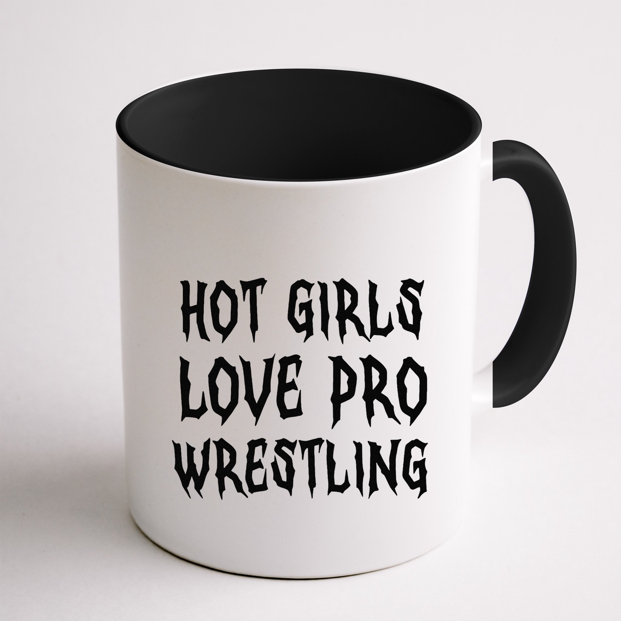 Hot Girl Love Pro Wrestling Funny Saying Quote Gift Mug