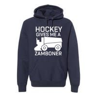 Hockey Gives Me A Zamboner Funny Hockey Premium Hoodie