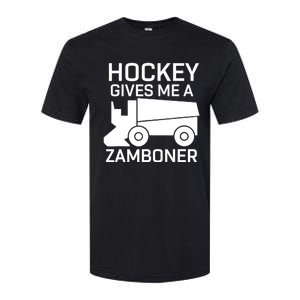 Hockey Gives Me A Zamboner Funny Hockey Softstyle CVC T-Shirt